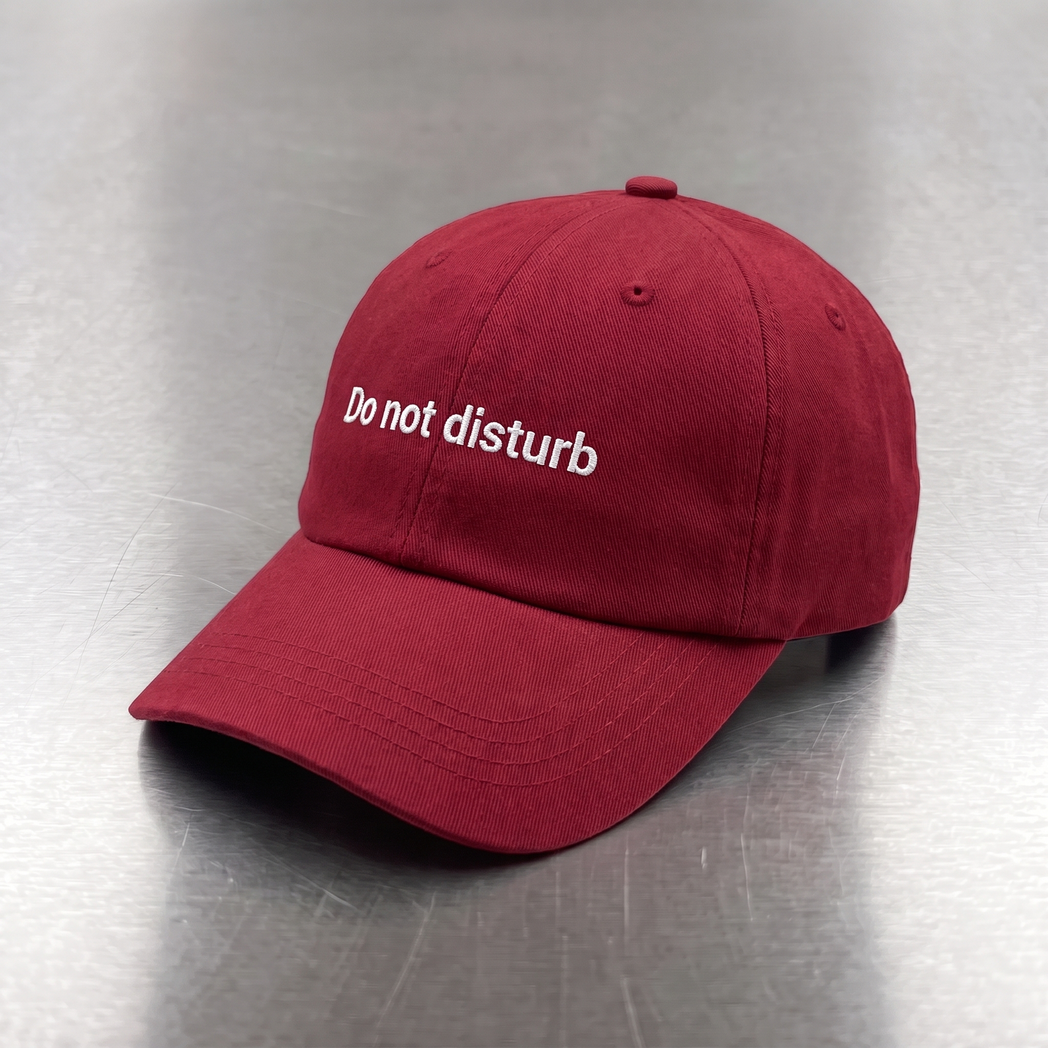 Do not disturb, Cranberry / White