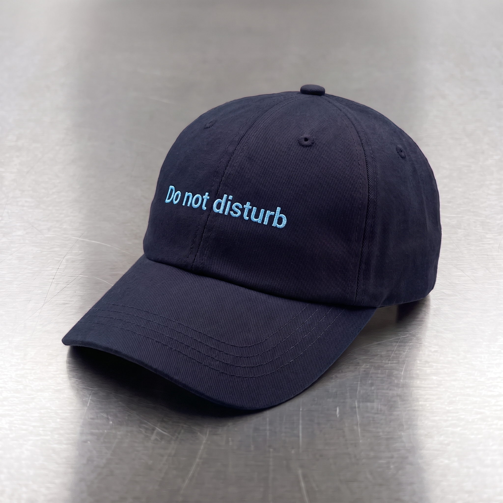 Do not disturb, Navy / Aqua, front