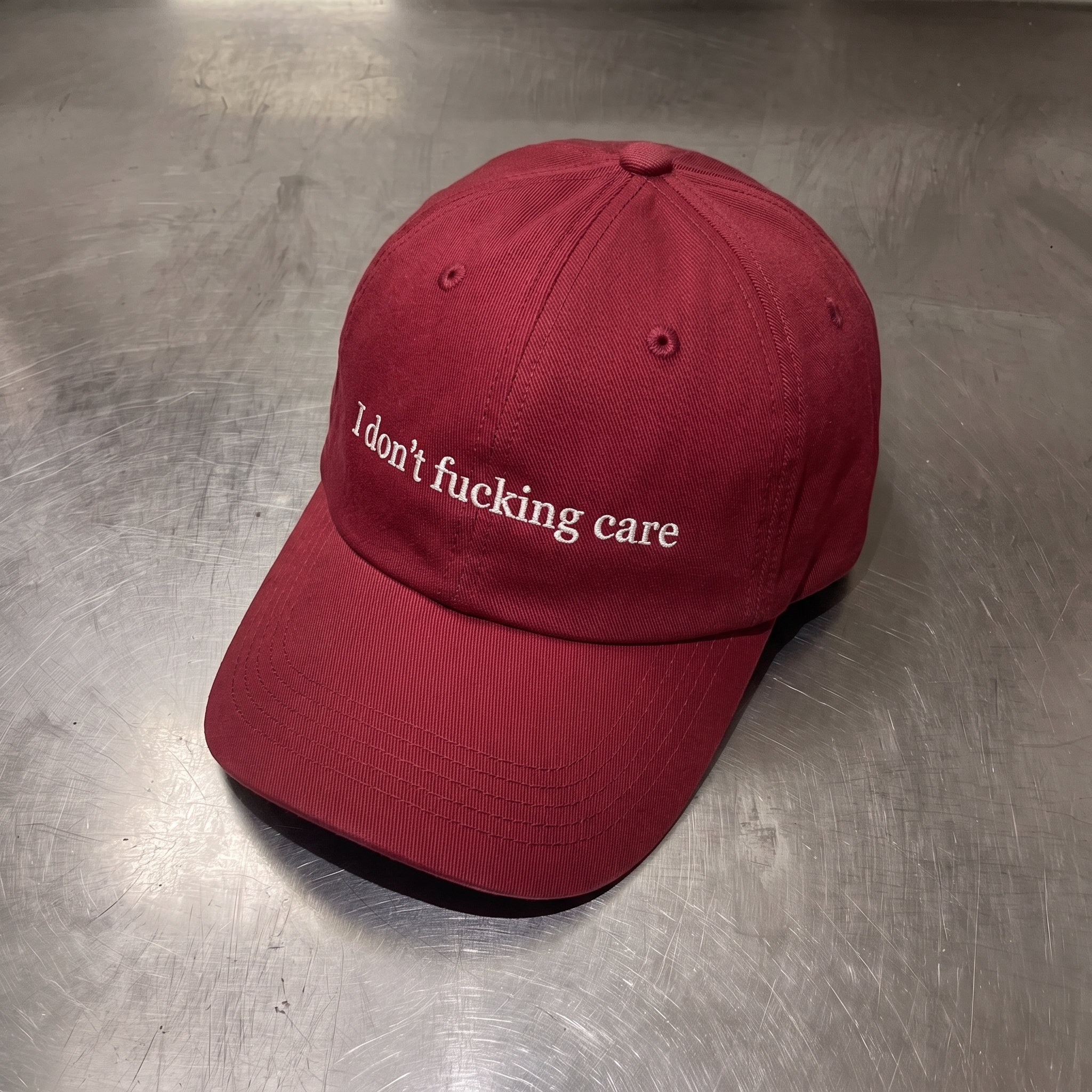 I don’t fucking care, Cranberry / White
