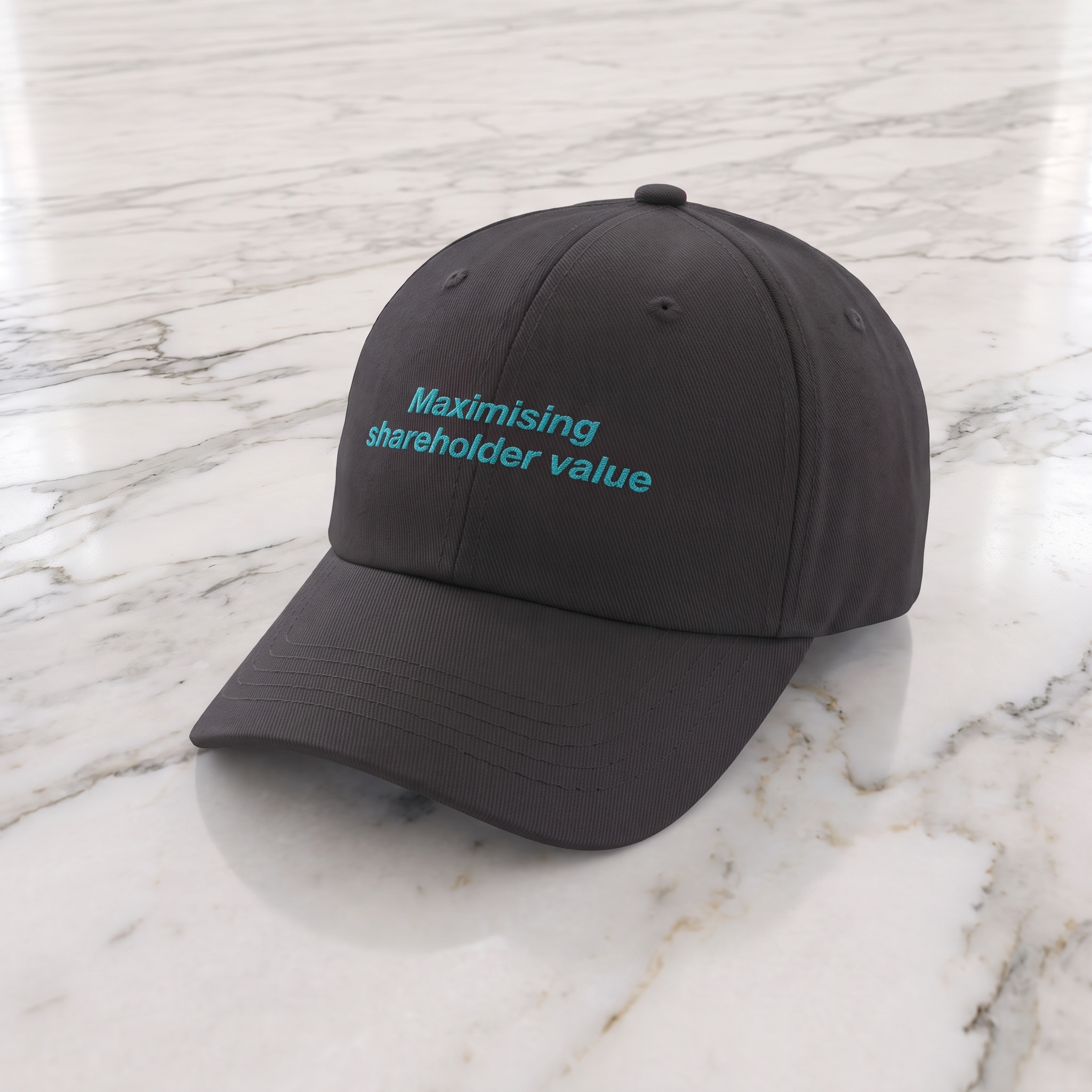 Maximising shareholder value, Dark Grey / Aqua