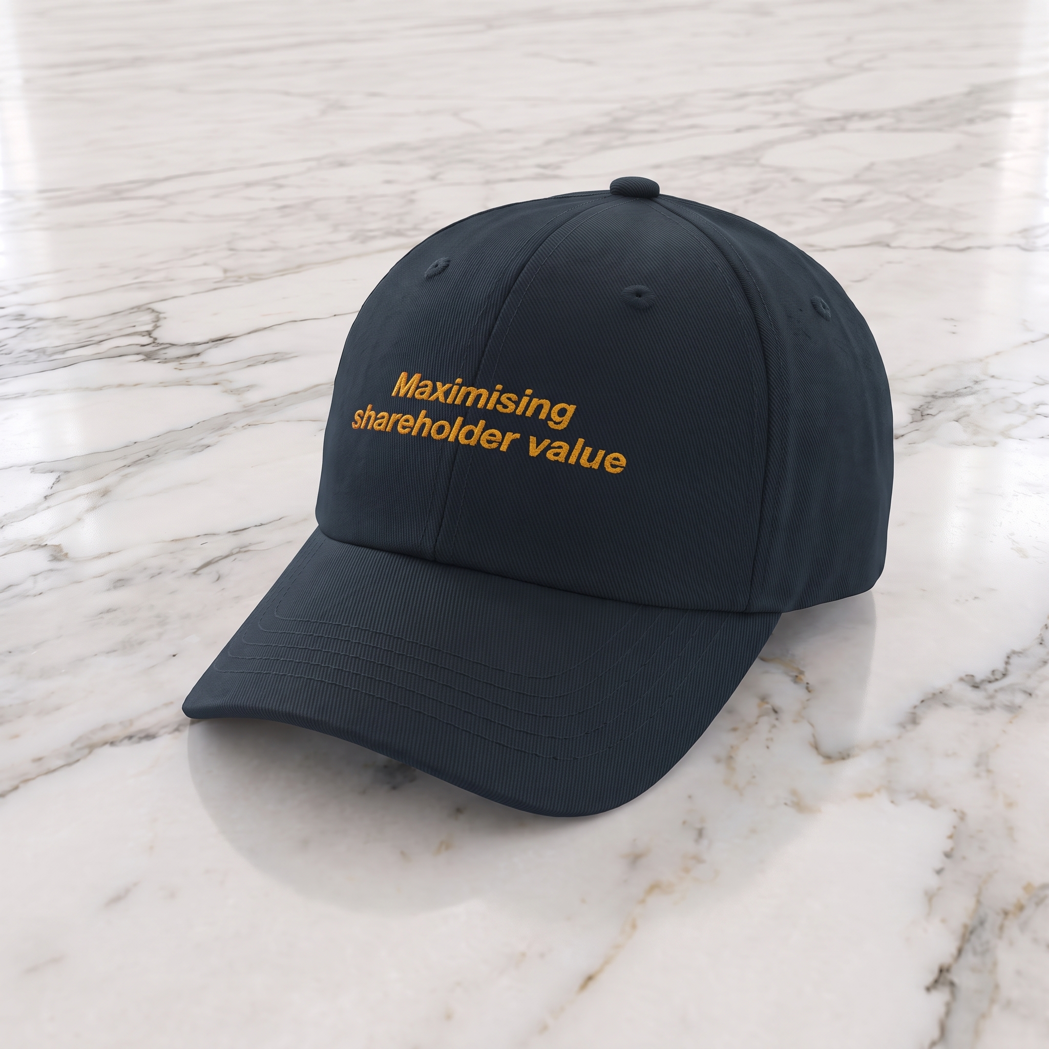 Maximising shareholder value, Navy / Gold